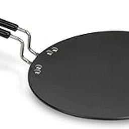 AGARO Elite Hard Anodised Tawa for Kitchen, 25 cm Diameter Tawa for Roti, Chapati, Paratha, Riveted Handle, 4 mm Thick Base for Uniform Heating, Gas Oven Compatible, Cooking, Cookware-picture-23