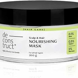 Deconstruct Nourishing Unscented Hair Mask For Deep Nourishment For All Hair Types|0.1% Biotin + 0.5% Vitamin F + 2% Shea Butter|Frizzy Hair|Reduces Hair Breakage|For Men & Women|200Gm,1 Count-54