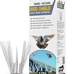 Bird Shield Anti Bird Spikes for Bird Control, Premium Bird Repellent Spikes, Pigeon Spikes with 1 Year Warranty (5 Pcs Set)-image-12