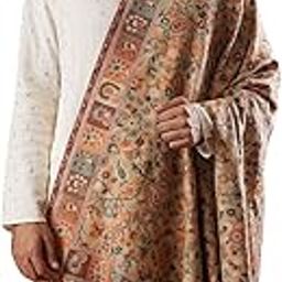 men Kaani Shawl, Authentic Kashmiri Luxury Pashmina Style Shawl, Stole, Full Gents Lohi, Size 40x80 Inches.-image-26