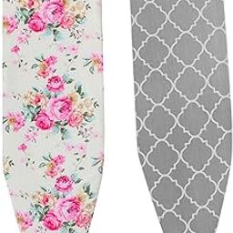 HEAVENGLOW 2Pieces Elastic Ironing Board Padded Cover Heat Insulation StyleE-image-62