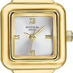 Ring It 2.0 Quartz Silver Square Dial Women's Watch | Metal Material | Multi Color Band - SP80123YM01W-image-57