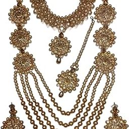Style Heavens Womens Fashion Pearls Design Alloy Jewellery Full Sets. Womens Wearing Parties, Wedding, Engagement And Special Occasions. GHl:109.-image-39