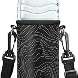 Water Bottle Carrier Bag: Premium Neoprene, Superior Insulation, Adjustable Strap. Convenient for 1000ML & 750ML Bottles for School, Home, Office, Travel, Sport, Yoga (Multicolour1)-image-13