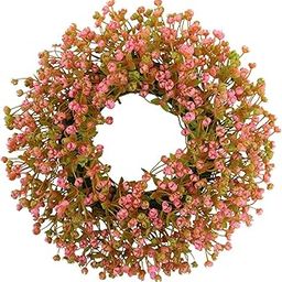 ARTISOUL® Door Wreath Gift Multipurpose Hanging Garland for Farmhouse Party Decoration Pink | Home Decor | Floral Decor-image-47