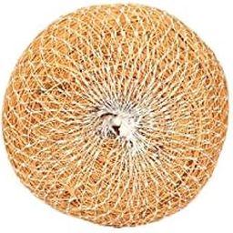 SaioStore Herbal Body Scrubber Handmade Coir,Coconut Fibre Scrubber pack of 3 scrubs Brown-55
