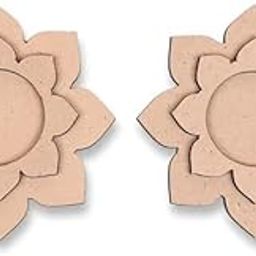 MDF Tea Light Candle Holder for Painting, Craft, Resin Art, DIY & Gifts (10 Piece)-image-123