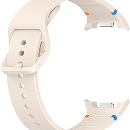 OBOE Silicone Strap Threadline Band 'COMPATIBLE WITH' Samsung Galaxy Watch 8 40mm 44mm/Galaxy Watch 8 Classic (Beige) [WATCH NOT INCLUDED]-image-92