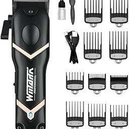 WMARK Men Ng-2047 Premium Metal Body Hair Clipper 10000H+ Brushless Motor(Bldc) Dlc Coating Blade 5Cr15 Stainless Steel Dlc Fade Blade 7000 Rpm Motor 2500 Mah Battery 5 Adjustable Taper 10 Guide Comb-image-77