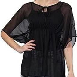 Women's Chiffon Spaghetti Straps Knee-Length Beach Wear Dresses Sarong High Waist Cover up Swimsuit Wrap Dress-image-6