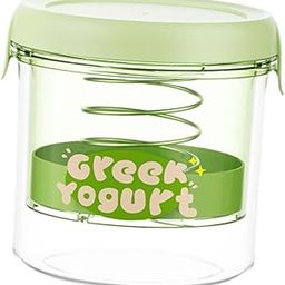 ARTISOUL® Yogurt Strainer with Lid Yogurt Whey Separator for Coffee Milk Vegetable Round Green | Kitchen, Dining & Bar | Small Kitchen Appliances | Yogurt Makers-image-5