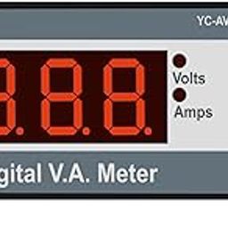 YOKINS, YC-AVA Digital Volt (90-500V AC) And Ampere (1-50A AC) Meter Self Powered 84X44MM Specially Designed For Electrical Panel/Submersible Panel, Volt-Amp (AC Volt Amp Meter)-19