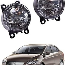 Car Styling Maurti CIAZ OEM Type Fog lamp Lamps Bumper Light Pair with Bulb (Left+Right)-1