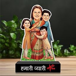 ZOCI VOCI Personalized Caricature – Customized Gift for Mom from Son/Daughter | Unique Mother’s Day Gift & Birthday Gift (Pyaari Maa)-image-87