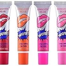 LANELLIE ROMANTIC BEAR Liquid Lipstick Lip Gloss Color Peel Off Mask Lip Tint (6 COLORS)-image-51
