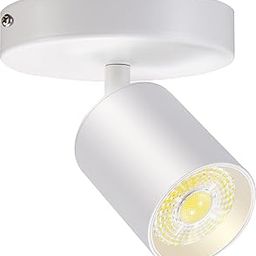 VANoopee Recessed Mount Led Ceiling Reflector Adjustable Dimmable Indoor Directional Lights Bright Can Accent Lamp For Living Room Bedroom - Cri90 Flicker Free 10W 800-20