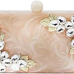 resin clutch Clutch Bag Hand Bag Acrylic Clutches for Women Bridal Clutches for Wedding Celebrities Party Evening Marble Purse Floral-image-89
