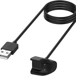 Ubervia Replacement Charger Compatible with Samsung Galaxy Fit E SM-R375 Smartwatch - USB Charging Cable 100cm- Smartwatch Accessories (Black)-image-20