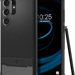 Spigen Rugged Armor for Samsung Galaxy S24 Ultra Case, Galaxy S24 Ultra Back Cover (2024) - Matte Black-26
