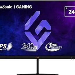 ViewSonic (USA Brand) 60.96cm (24'') Full HD SuperClear IPS 240Hz Gaming Monitor 1ms| HDR10 |102%sRGB | AMD FreeSync | PS5 & Xbox compatibility | EyePro Tech | 250 nits|2xHDMI | 1xDP |-VX2479A-HD-PRO-23