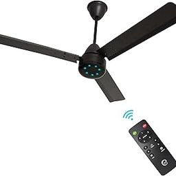 eFF4 Sino1200 mm 3 Blade 5 Star power Saving Ceiling fan with BLDC Motor | Remote control | Decorative Fan with Lights | High Air Flow (Brown - Modern, Pack of 1)-18