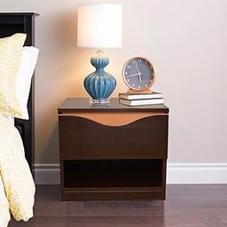HomeTown Swirl Engineered Wood Bedside Table in Denver Oak, Urban Teak Colour-10