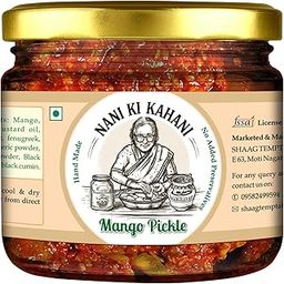 NANI KI KAHANI Natural Premium Pure Homemade Mango Pickle/Achaar 250g Jar | Mango Pickle/Achaars Homemade | Indian Achar | Less Oil Aam ka Achar | Dry Sukha Aam Ka Achaar made with Organic Methods-image-53