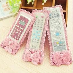 Funky Finds Remotee Cover Set of 3|Bow Knot Remotee Cover|Ideal for D2H,DTH Remotee & Air-Conditioner(AC) Remotee|(Random Colors Pack Of-03)-image-27