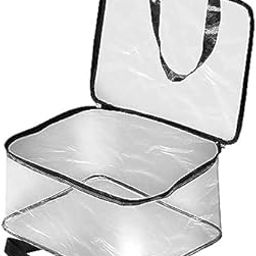 KINDRED Transparent Multipurpose Storage Organizer Bag for Saree Covers, Clothes, Lehenga, Blankets, Bedsheets, Toys plastic Storage bag. (pack of -1, Transparent)-25