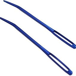Phenovo 2 Pieces Aluminium Alloy Large-Eye Blent Needles Yarn Knitting Tapestry Needles-picture-11