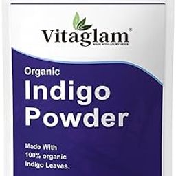 Vitaglam - 100% Natural Indigo Powder for Hair | Chemical-Free Hair Color | Organic Indigo Leaf Powder for Hair Dye | For Natural Hair Coloring & Protects hair from DamageNo Ammonia | No PPD – 100g-image-36