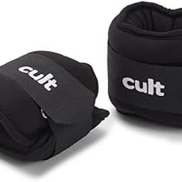 Cult (1Kg X 2) Ankle Weight Bands (Black) | For Gym and Training Ankle Weight for Men & Women | Wrist Ankle | Finest-Quality | Fixed Weight | Multi-Purpose-23