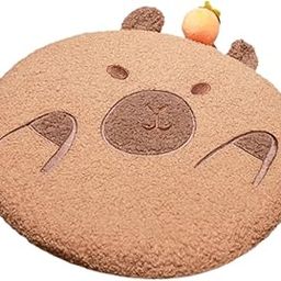 Capybara Plush Seat Cushion Floor Cushion for Living Room Home Birthday Gift Persimmon|Home & Garden | Home Decor| Pillows|1 Plush Floor Pillow-image-77