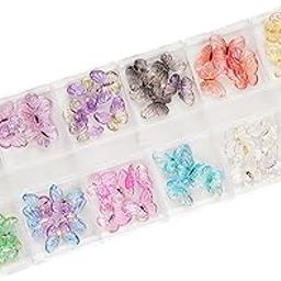 UJEAVETTE® Nail Art Rhinestones Cute Butterfly Nail Decals for DIY Crafts Nail Art Home Small butterfly-image-17