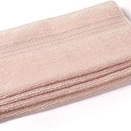 Feather & Spun Organic Cotton Face Towel | Lavender Fragrance | GOTS Certified | Double Needle Stitch | Anti Microbial | 550 GSM | 33 cms x 33 cms | Pack of 4 (Velvet Rose)-53
