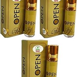 Roll on fragrance perfume for men & Women Premium Long Lasting Scented smell Attar set mini combo bottles alcohol free collections special occasions daily use 6ml Each, Pack of 3 (Open)-picture-18