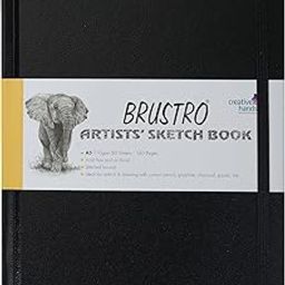 Brustro Artists Stitched Bound Sketch Book| A5 Size, 160 Pages, 110 GSM | Ideal for Students,Adults, Color, Sketching, Shading, Drawing, Blending, Mandala, Fine Art, School, Portrait, Professional Use-14