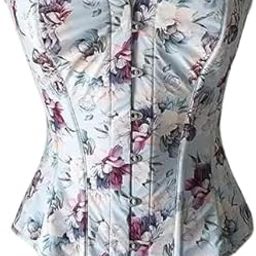 Rose Mallows Floral Steel Boned Corset For Women's-19