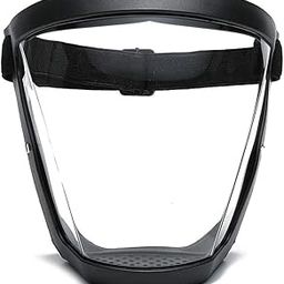 MILOMANIYA Anti-Fog Full Face Shield Upgraded, Impact & Wind Resistant Cycling Mask with Adjustable Fit, Transparent Protection for Outdoor & Kitchen Use, Heat & Blue Light Blocking-17