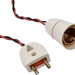 Bulb Holder with Flexible Wire and 2 Pin Plug (3 Meter Wire)-picture-11