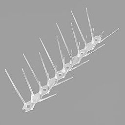 ALKSAN - (Pack of 10) Transparent Bird Spikes for Outdoor – Pigeon & Seagull Deterrent Kit with 20 Screws & 20 Cable Ties – Anti-Climb Fence & Roof Spikes for Balcony, Window, Garden, and Wall-13