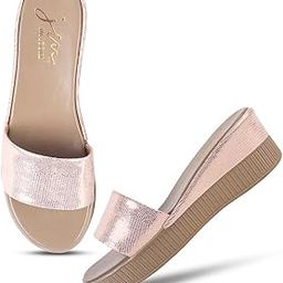 Women’s Wedge Slip-On Sandals – Lighweight Comfortable for Casual Party & Office.-23