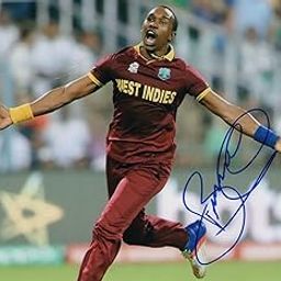 5x7 Inches Original Autographed Photo of West Indies Cricketer Dwayne Bravo-image-98