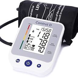 Control D Premium USB Port BP Monitor Automatic Oscillometric Digital Blood Pressure Checking Machine Upper Arm Portable Digital Blood Pressure Monitor BP Machine (Silver), White-28