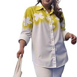 PERFECT PRODUCTIONS Printed Shirt for Women,Shirt for Women,White Shirt Style top 8.-image-6
