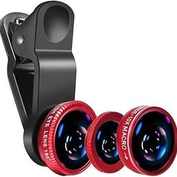 Careflection || Universal 3in1 Mobile Camera Photo Lens; Fisheye Lens; Wide Angle; Macro Lens with Clip Holder for All Smartphones (Multicolor)-23