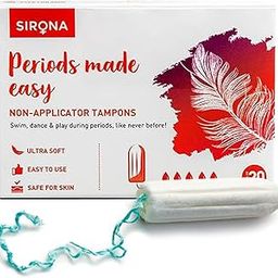 Sirona FDA Approved Natural Biodegradable Tampons - 20 Pieces | Super Plus Heavy Flow | Made in Europe | Safe to use | Highly Absorbent | Ultra Soft & Comfortable-15