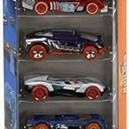 Hot Wheels Car 2025 Track Builder Pack of 5 (Gruppo X24, Lightnin Bug, Roadster Bite, Mach IT GO, Drone Duty) Multi - Color-image-39