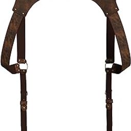 Genuine Leather Suspenders for Men, Leather Suspenders, Mens Leather Suspenders in Vintage Style Handmade-image-44
