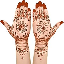 Flower Mandala Mehndi Frant Side Tattoo Waterproof For Women Body Sticker-picture-15